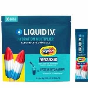 liquid I.V Hydration Multiplier Electrolyte Firecracker Popsicle 28 Sticks